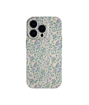 Blue Blossom phone case with delicate blue floral design